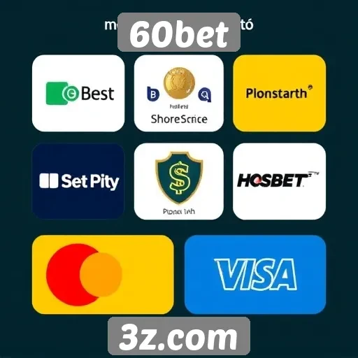 Métodos de pagamento aceitos na plataforma 60bet